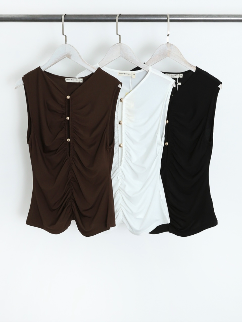 Ruched Cut Out Front Top