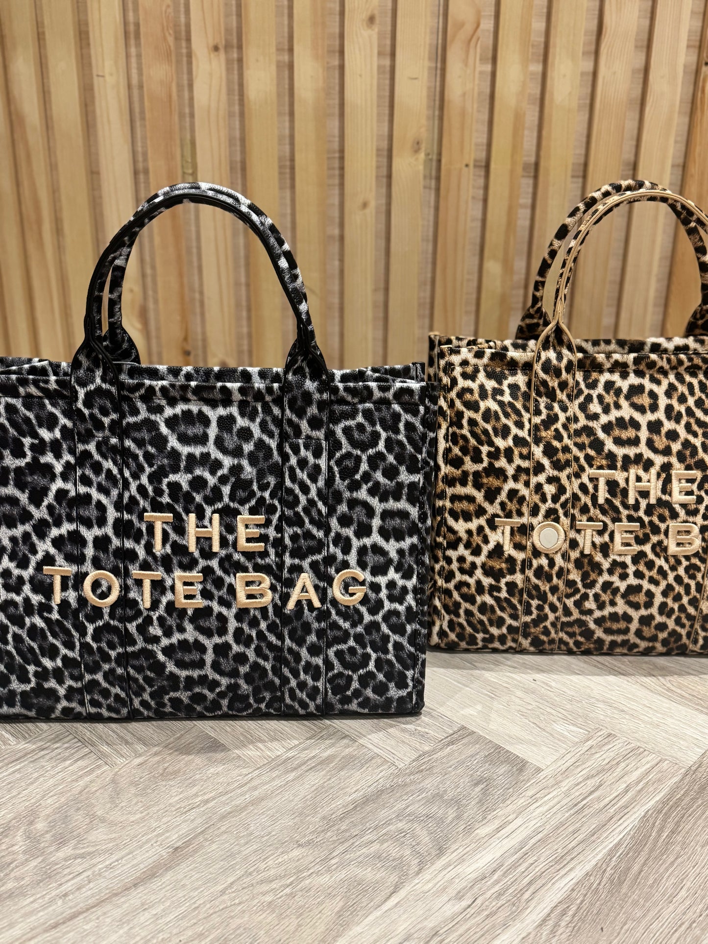 Large Leopard Tote