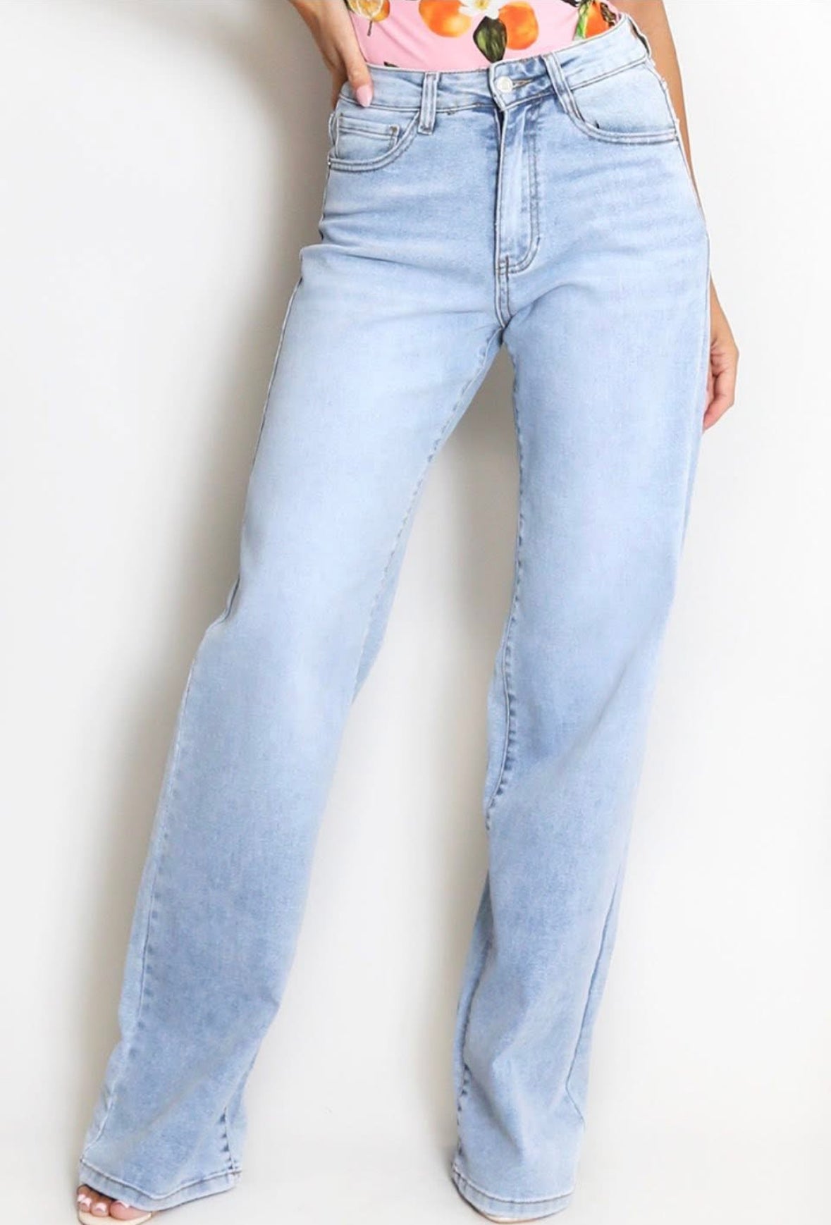 Light Denim High Waist Jeans