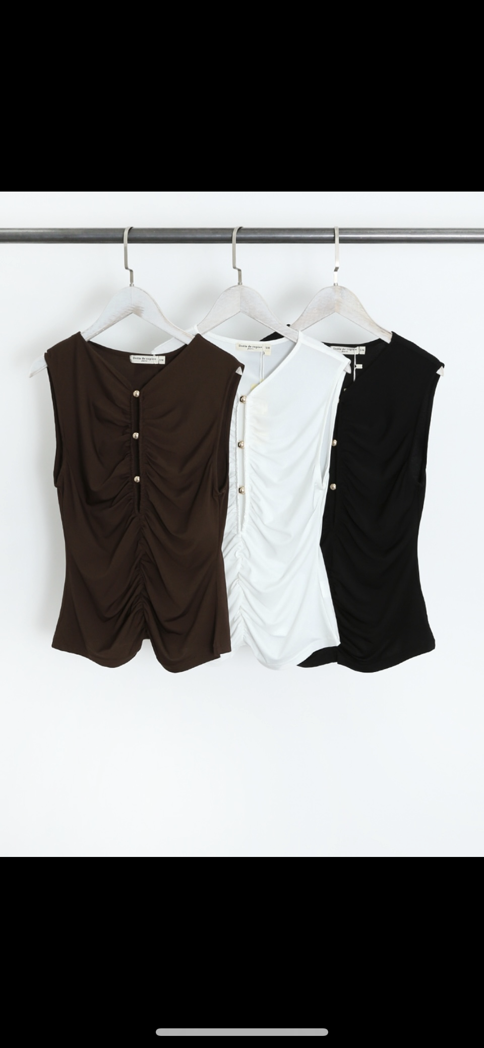 Ruched Cut Out Front Top