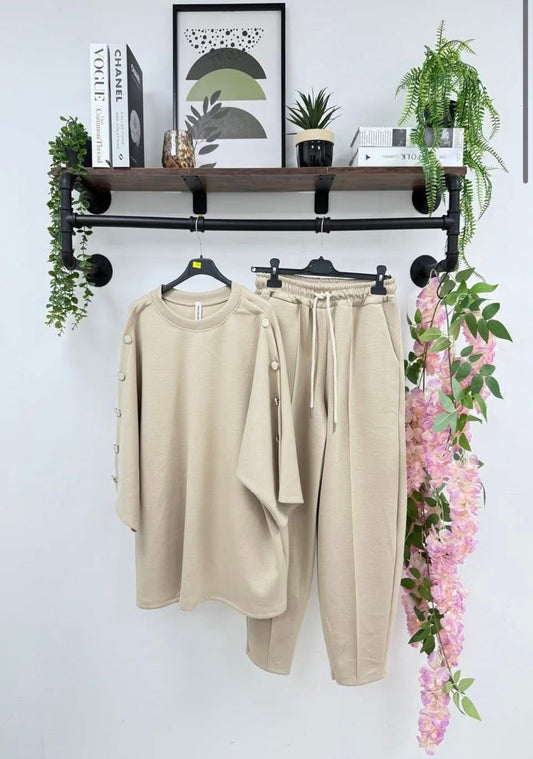 Button Sleeve Co-ord