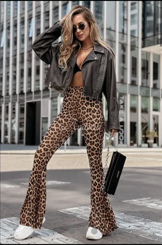 Leopard Print  Flares