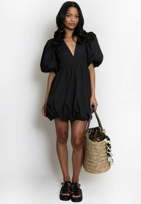Black Puffball Dress