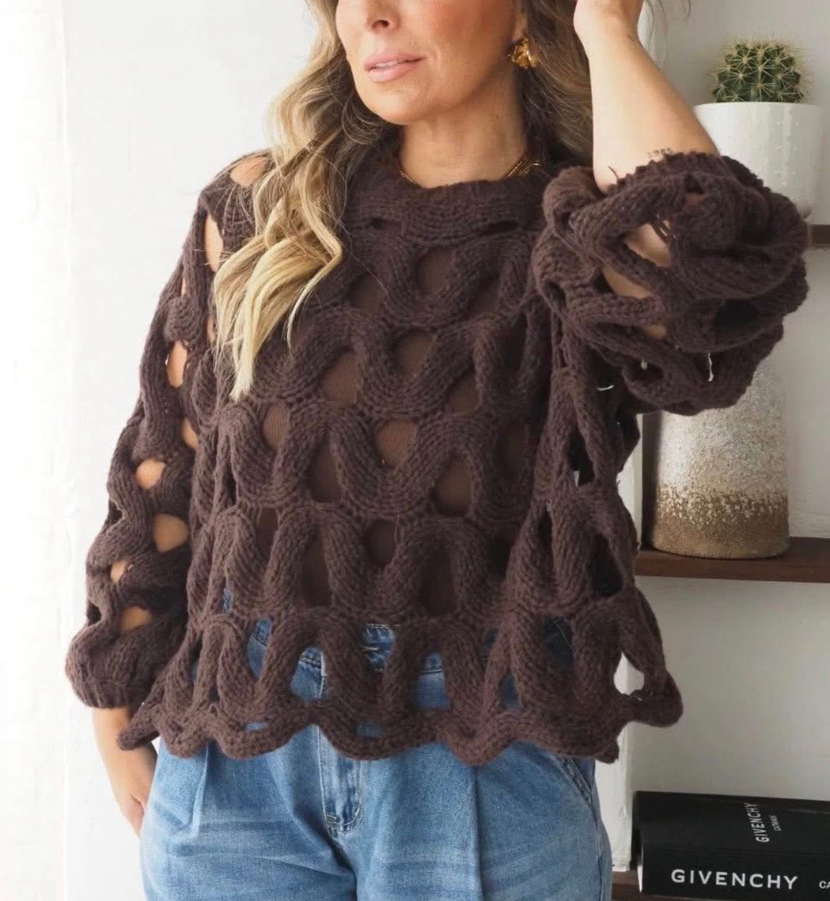 Crochet Knit Jumper