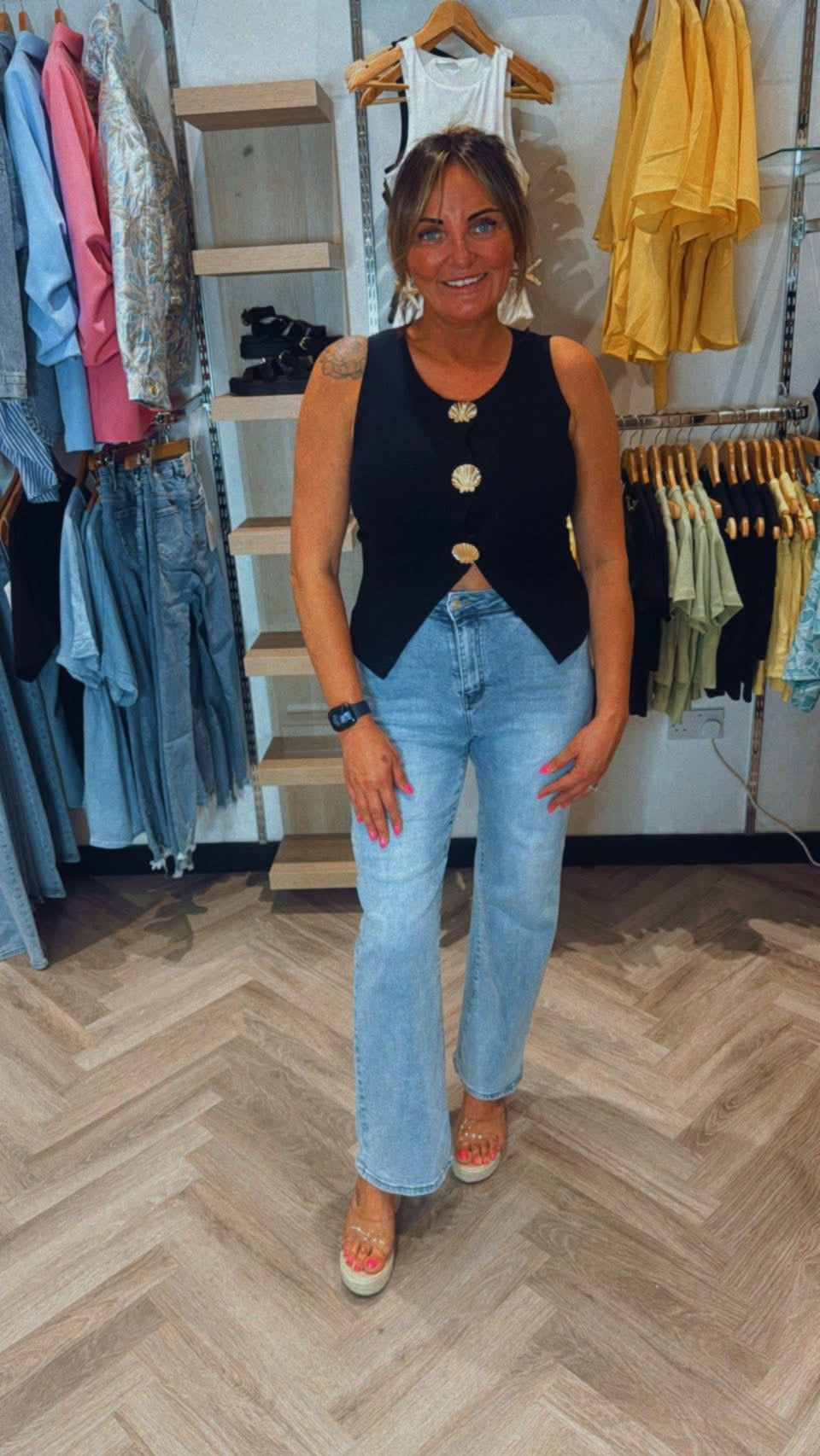 Dark Denim High Waist Jeans